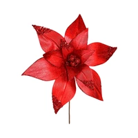 FLOR NAVIDEÑA SANTINI 140-4101076 35 X 38 CM ROJO