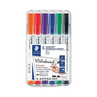 MARCADOR STAEDTLER LUMOCOLOR WHITEBOARD COMPACT 341 WP6 6 UNIDADES