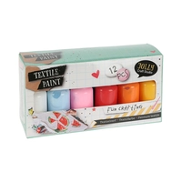 PINTURA TEXTIL KPM JOLLY CRAF STUDIO FUN CRAFTING 110-732520 12 UNIDADES