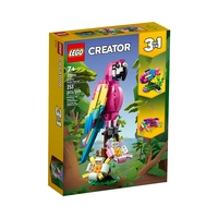 BRINQUEDO DE CONSTRUÇÃO LEGO CREATOR EXOTIC PINK PARROT 3 EM 1 31144 253 PEÇAS