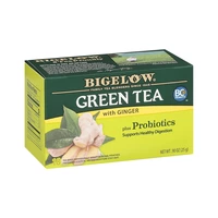 TÉ BIGELOW GREEN GINGER PROBIOTICS 18 BAGS