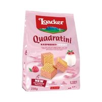 GALLETITA WAFER LOACKER QUADRATINI RASPBERRY YOGURT 220GR