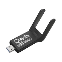 ADAPTADOR WIFI QUANTA QTAAD1300 USB COM ANTENA DUAL 2,4 GHZ - 5 GHZ 1300 MBPS