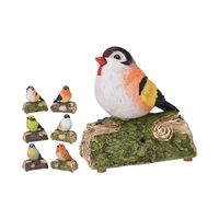 FIGURA DECORATIVA DE PÁJARO KPM 034794 CON SONIDO 13 CM SURTIDO