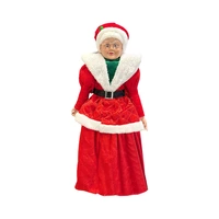 FIGURA DE MAMÁ NOEL SANTINI 160-4501923 45 CM ROJO - BLANCO