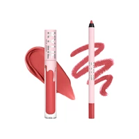 SET DE COSMÉTICOS KYLIE JENNER MATTE LIQUID LIPSTICK & LIP LINER 503 BAD LIL THING 2 PIEZAS