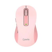 MOUSE INALÁMBRICO QUANTA CLICK&GO QTMOI40 ROSADO