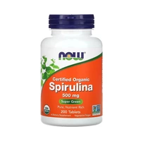 SUPLEMENTO NOW SPORTS SPIRULINA 500MG 200 PASTILLAS