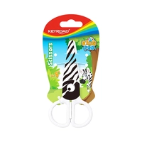 TESOURA DE SEGURANÇA KEYROAD KIDS PRO ZEBRA KR971404 13 CM