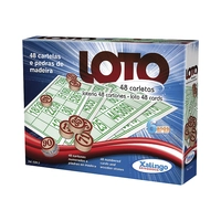 JOGO DE LOTERIA XALINGO LOTO PEDRAS DE MADEIRA 5294.3