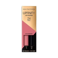 SET DE COSMÉTICOS MAX FACTOR LIPFINITY 24HS 010 WHISPER 2 PIEZAS