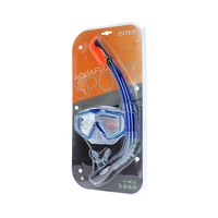 KIT DE BUCEO INTEX 55962 SILICONE AQUA SPORTS TRANSPARENTE/AZUL