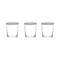 SET DE POTES LAV BODEGA BDG386 345ML GRIS 3 PIEZAS