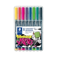 MARCADOR STAEDTLER LUMOCOLOR PERMANENT ART 317 WP8-1 8 UNIDADES