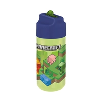 GARRAFA COM CANUDO STOR 40436 MINECRAFT 430 ML