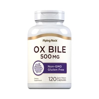 VITAMINA PIPINGROCK OX BILE 500MG 120 CÁPSULAS