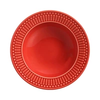 PLATO HONDO PORTO BRASIL ROMA 416133 22 CM ROJO