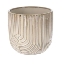 VASO DE CERÂMICA KPM 032751 13 X 13.5 CM CREME 