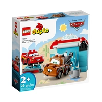 BRINQUEDO DE CONSTRUÇÃO LEGO DUPLO DISNEY PIXAR CARS LIGHTNING MCQUEEN & MATER'S CAR WASH FUN 10996 29 PIEZAS