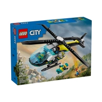 JUGUETE DE CONSTRUCCIÓN LEGO CITY EMERGENCY RESCUE HELICOPTER 60405 226 PIEZAS