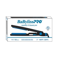 PLANCHITA BABYLISSPRO NANO TITANIUM IÓNICA DIGITAL BNTMB4091TUZ 32MM BIVOLT