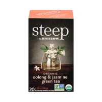 TÉ VERDE BIGELOW STEEP ORGANIC OOLONG AND JASMINE 20 UNIDADES