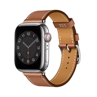 CORREA DE CUERO WIWU ATTELAGE PARA APPLE WATCH 38 - 40 - 41MM MARRÓN