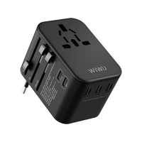 ADAPTADOR DE ENCHUFE UNIVERSAL WIWU UA-303 35W NEGRO