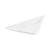 PLATO TRIANGULAR DE PORCELANA WILMAX WL-992406/A 18.5 CM BLANCO