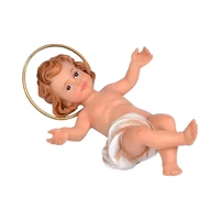 FIGURA MENINO JESUS SANTINI 026-490291 11 CM COM AURÉOLA