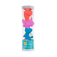 KIT JUGUETE DE BAÑO BUBA 4690 DINO TUBO 4 PIEZAS