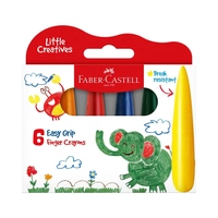 CRAYONES FABER CASTELL EASY GRIP LITTLE CREATIVES 12 26 06 6 UNIDADES