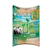 BRINQUEDO PLAYMOBIL WILTOPIA JOVEM PANDA 71072 7 PEÇAS