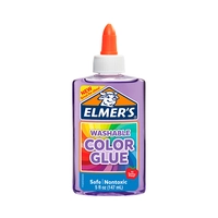 COLA LÍQUIDA ELMER'S WASHABLE COLOR GLUE 2086223 ROXO TRANSPARENTE 147ML