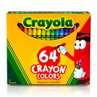 Lápis de Cera Peggable Crayola com 64 cores - Ref.52-0064