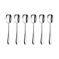 SET DE CUCHARAS PARA HELADO WILMAX STELLA WL-999122/6C 15 CM PLATA 6 PIEZAS