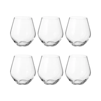 SET DE VASOS BOHEMIA TORI TITANIUM 500ML 6 PIEZAS