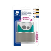 SACAPUNTAS STAEDTLER DOUBLE-HOLE TUB SHARPENER 513007BK-2