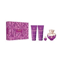 KIT PERFUME VERSACE DYLAN PURPLE EDP 100ML+5ML + SG + BL