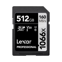 MEMORIA SD LEXAR PROFESSIONAL 1066X 160-120 MB/S C10 U3 512GB