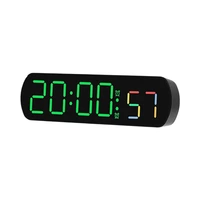 RELOJ DIGITAL DE MESA SATELLITE AC-T6881 LED NEGRO - VERDE