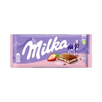 CHOCOLATE MILKA ERDBEER STRAWBERRY 100GR