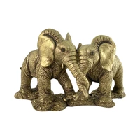 FIGURA DECORATIVA DE ELEFANTE CONCEPTS 437-498808 25 CM DORADO