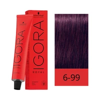 CREMA DE COLORACIÓN SCHWARZKOPF IGORA ROYAL RUBIO OSCURO VIOLETA INTENSO 60GR