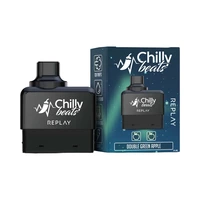 ACCESORIO CHILLY BEATS REPLAY DOUBLE GREEN APPLE 12K PUFFS