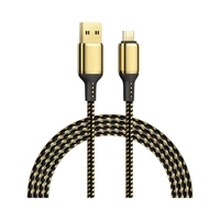 CABLE WIWU GD-102 USB-A A MICRO USB 3M DORADO - NEGRO