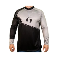 REMERA DE PESCA SUNFLEX SPORT RAGLAN DRY-FIT NEGRO/GRIS