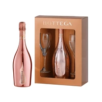 KIT ESPUMANTE BOTTEGA ROSÉ GOLD 750ML + 2 TAÇAS