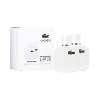 KIT PERFUME LACOSTE BLANC PURE EDT 2 PIEZAS