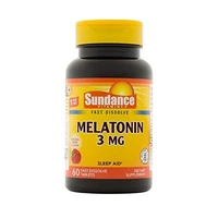 VITAMINA SUNDANCE MELATONIN SUNDANCE 3MG 60 CÁPSULAS